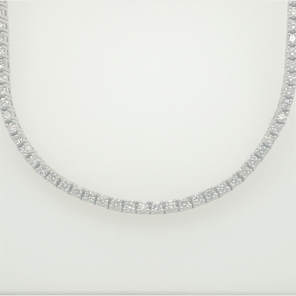 White Gold Diamond Tennis Necklace