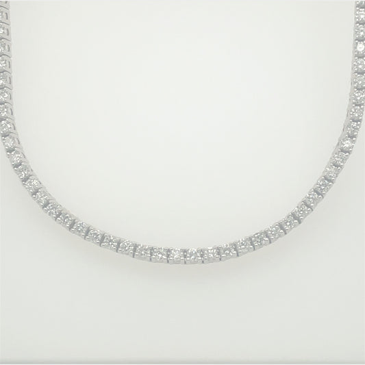 White Gold Diamond Tennis Necklace